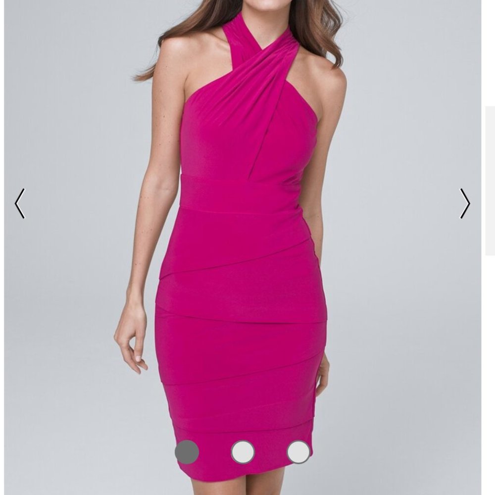 White House Black Market Instantly Slimming Twist-Neck Sheath Dress
